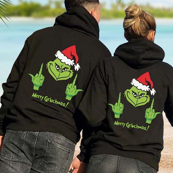 Mrs Claus But Married To The Grinch Couple Shirt, Matching Christmas Unisex Sweatshirt, Hoodie, Long Sleeve for Wife Husband